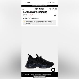 Maxima Black Women's Sneakers